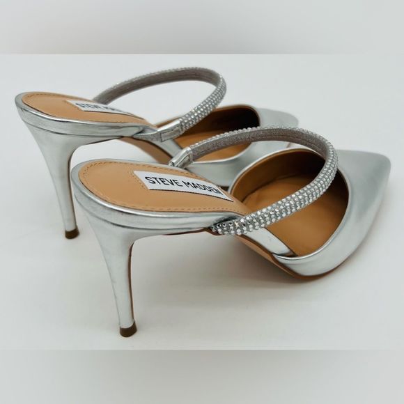 STEVE MADDEN Women’s Pavé Rhinestone Strap Pump - Picture 8 of 15